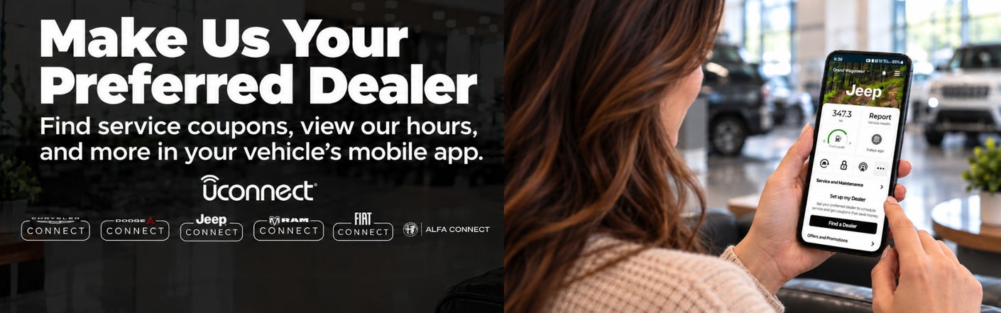 uconnect® make us your preferred dealer | Schicker Chrysler Dodge Jeep Ram of Washington in Washington MO
