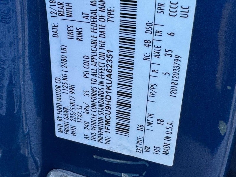 2019 Ford Escape SEL