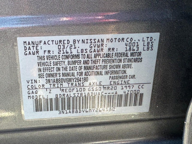 2021 Nissan Sentra SR