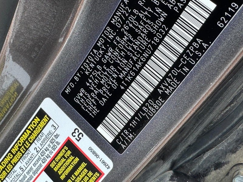 2022 Toyota Camry XSE