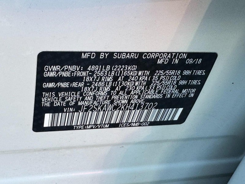 2019 Subaru Forester Touring