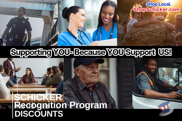 Schicker's Recognition Program Discounts