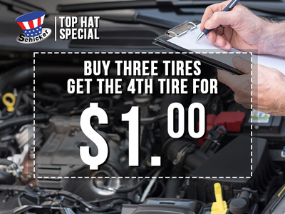 Buy Three Tires, Get the 4th For $1!