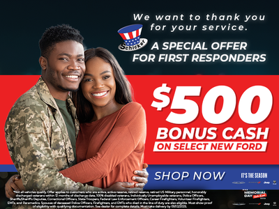 First Responders Receive $500 Bonus Cash!