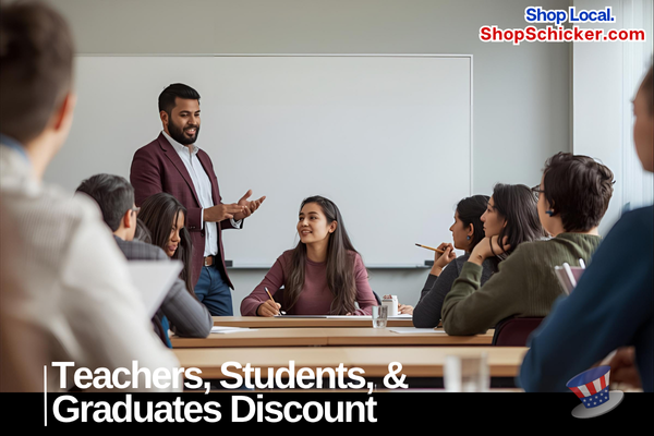 Teachers, Students & Recent Grads Discounts
