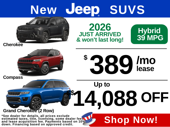 New Jeep SUVs