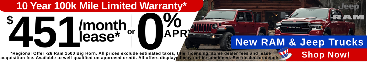 New Ram and Jeep Trucks