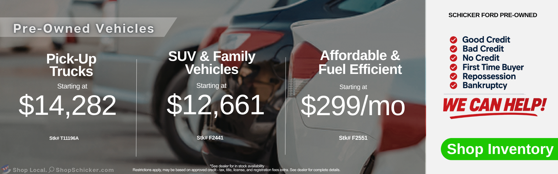 Pre-Owned vehicles