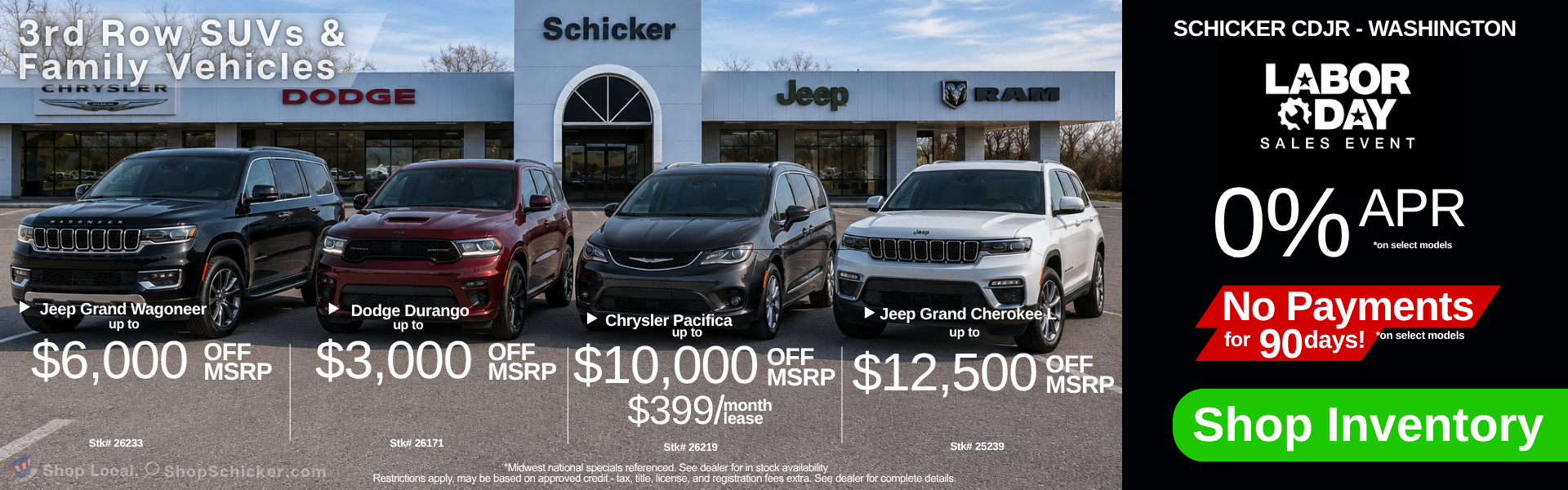 3rd Row SUVs and Family Vehicles
